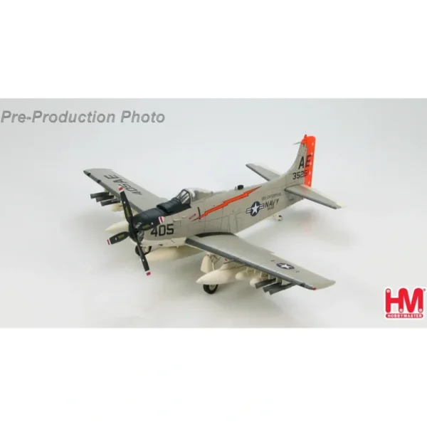 Hobby Master HA2909 1:72 A-1H Skyraiders BuNo135251, VA-65, USS Enterprise, Operation Sea Orbit - Miniature Marvels: Airplane Models & Painted Dice* Airplane Model