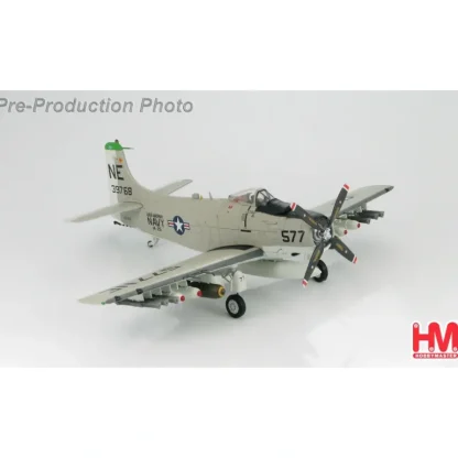 Hobby Master HA2903 1:72 Douglas A-1H Skyraider 39768, VA-25, USS Midway, The Fist of the Fleet, 1964 - Miniature Marvels: Airplane Models & Painted Dice* Airplane Model