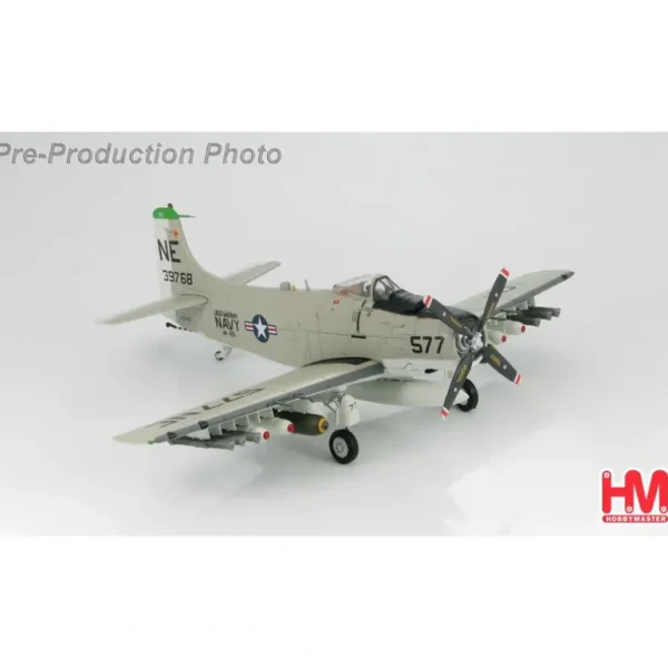 Hobby Master HA2903 1:72 Douglas A-1H Skyraider 39768, VA-25, USS Midway, The Fist of the Fleet, 1964 - Miniature Marvels: Airplane Models & Painted Dice* Airplane Model