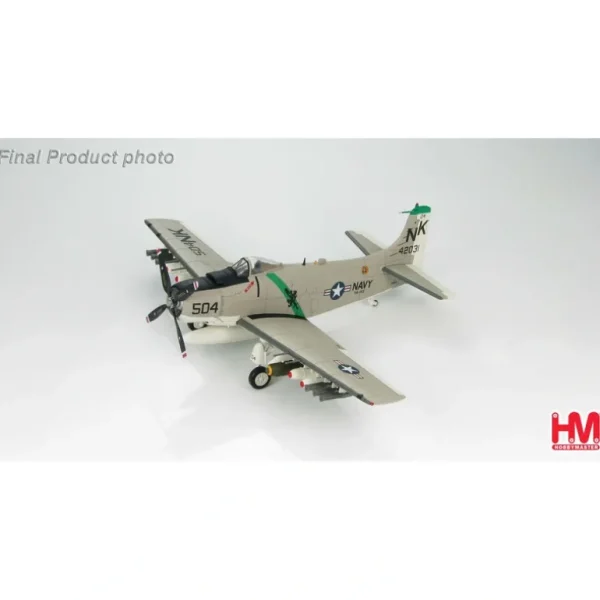 Hobby Master HA2906 1:72 Douglas A-1J Skyraider BuNo. 142031, VA-145 The Swordsmen, Feb 1, 1966 - Miniature Marvels: Airplane Models & Painted Dice* Airplane Model