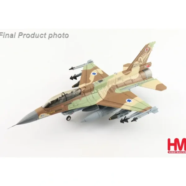 Hobby Master HA38038 1:72 F-16D Barak 628, 105 Squadron "The Scorpion", IAF (with 4 x GBU-31) - Miniature Marvels: Airplane Models & Painted Dice* Airplane Model