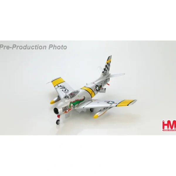 Hobby Master HA4301 1:72 F-86F Sabre "The Huff", flown by Lt. Jim Thompson 39th FIS, K-13 (Suwon AB), South Korea June 1953 - Miniature Marvels: Airplane Models & Painted Dice* Airplane Model