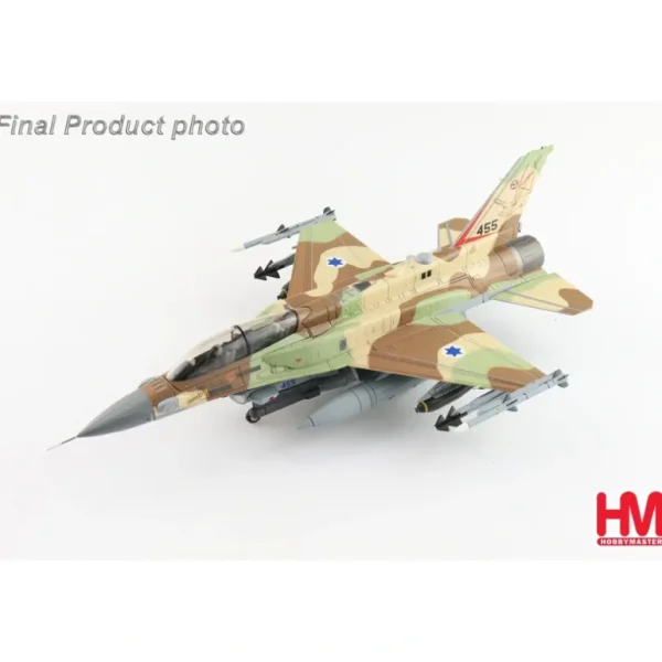 Hobby Master HA38037 1:72 F-16I Sufa 455, 119 Squadron "The Bat", IAF (with 4 x MK.117) - Miniature Marvels: Airplane Models & Painted Dice* Airplane Model
