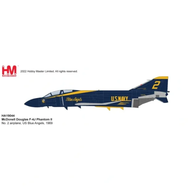 Hobby Master HA19044 1:72 F-4J Blue Angels - Miniature Marvels: Airplane Models & Painted Dice* Airplane Model