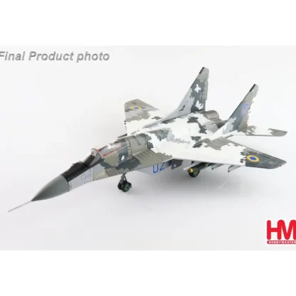 Hobby Master HA6523 1:72 MiG-29 Fulcrum C bort 02, Ukrainian Air Force (with 2 x JDAM-ER, 2 x AGM-88) - Miniature Marvels: Airplane Models & Painted Dice* Airplane Model