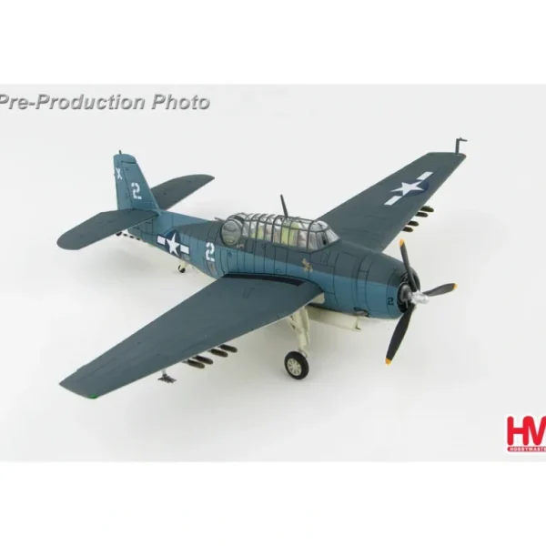 Hobby Master HA1221 1:72 TBM-1C Avenger "Barbara III" White 2 VT-51, USS San Jacinto, 1944 - Miniature Marvels: Airplane Models & Painted Dice* Airplane Model