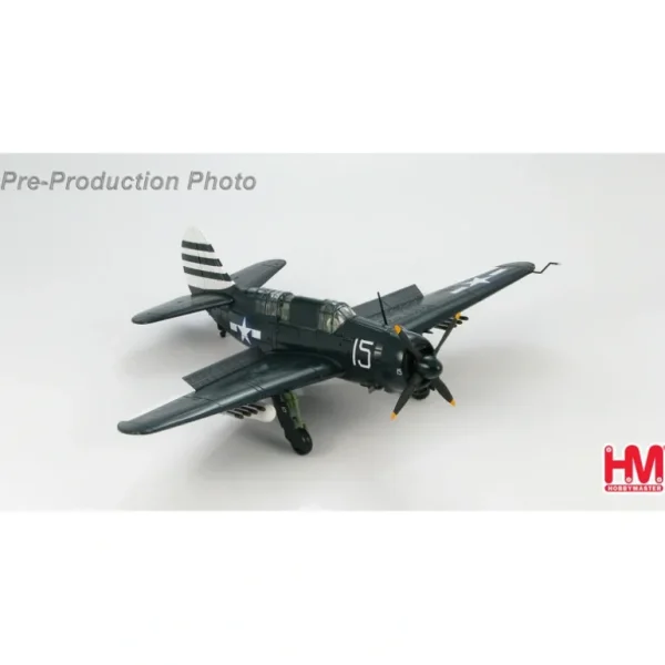 Hobby Master HA2209 SB2C Helldiver White 15 of VB-12, USS Randolph, Feb 1945 - Miniature Marvels: Airplane Models & Painted Dice* Airplane Model