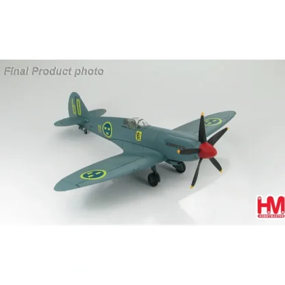 Hobby Master HA7602 Swedish Air Force S-31 (Supermarine Spitfire PR XIX) yellow 60 , F.11 Flight Reconnaissance Wing at Nykoping Sweden - Miniature Marvels: Airplane Models & Painted Dice* Airplane Model