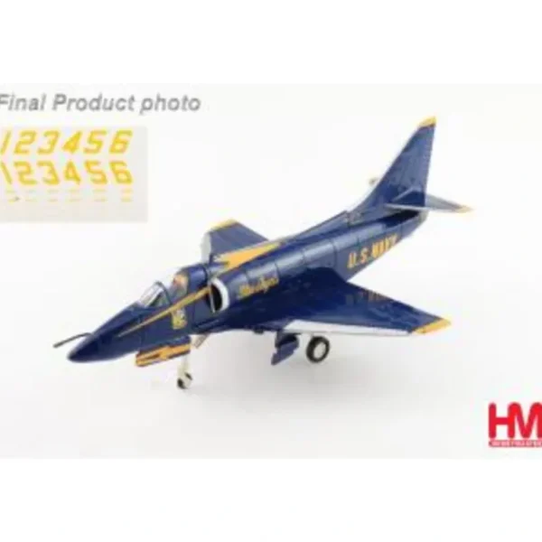 Hobby Master HA1438B 1:72 A-4F "Blue Angels" No.1 airplane, US Navy, 1979 season (with No.1 to No.6 airplanes decal) - Miniature Marvels: Airplane Models & Painted Dice* Airplane Model
