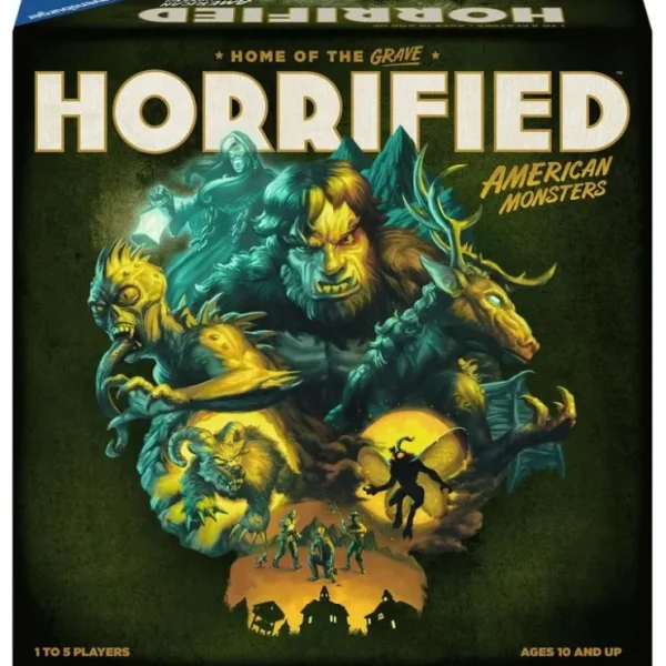 Flash Sale Horrified: American Monsters RVN 60001940 - Miniature Marvels: Airplane Models & Painted Dice Board Game