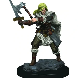 Human Female Barbarian: Premium Figures - D&D Icons of the Realms WZK 93020 - Miniature Marvels: Airplane Models & Painted Dice* Miniature