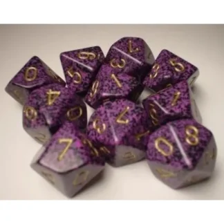Flash Sale Hurricane: Speckled d10 Dice Set (10's) CHX 25117 - Miniature Marvels: Airplane Models & Painted Dice Dice