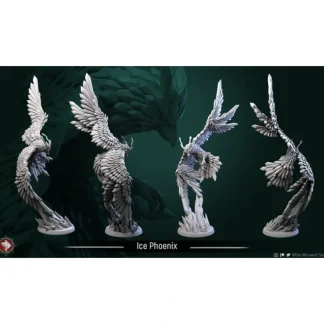 Fashion Ice Phoenix - Miniature Marvels: Airplane Models & Painted Dice Miniature