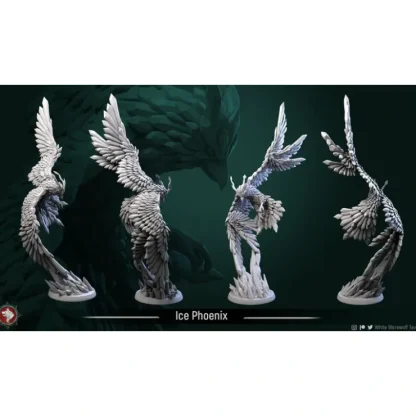 Fashion Ice Phoenix - Miniature Marvels: Airplane Models & Painted Dice Miniature