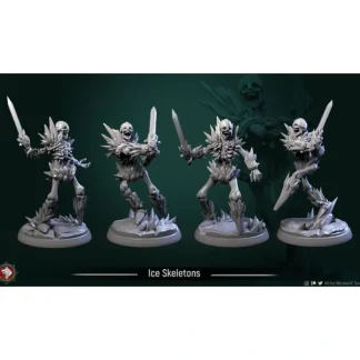 Sale Ice Skeletons - Miniature Marvels: Airplane Models & Painted Dice Miniature