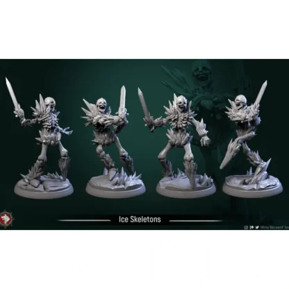Sale Ice Skeletons - Miniature Marvels: Airplane Models & Painted Dice Miniature