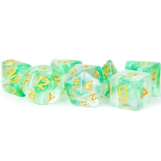 New Icy Everglades 16mm Poly Dice Set MET 709 - Miniature Marvels: Airplane Models & Painted Dice Dice