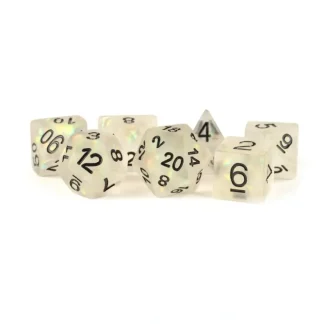 Best Sale Icy Opal 16mm Resin Poly Dice Set: Clear MET 604 - Miniature Marvels: Airplane Models & Painted Dice Dice
