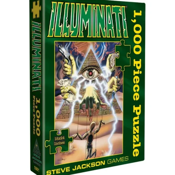 Clearance Illuminati: 1000 Piece Puzzle SJG 5961 - Miniature Marvels: Airplane Models & Painted Dice Board Game