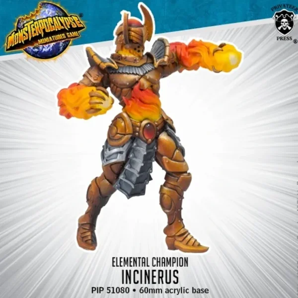 Cheap Incinerus: Elemental Champions - Monster PIP 51080 - Miniature Marvels: Airplane Models & Painted Dice Miniature