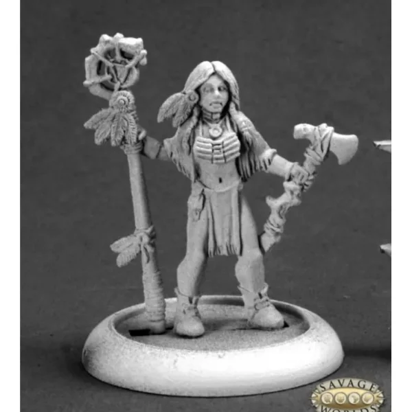 Shop Indian Shaman (Female): Savage Worlds RPR 59010 - Miniature Marvels: Airplane Models & Painted Dice Miniature