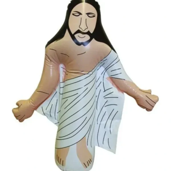 Store INFLATABLE JESUS - Blow-up body of Christ - Funny Gag Joke Portable Gift - Miniature Marvels: Airplane Models & Painted Dice Egpull