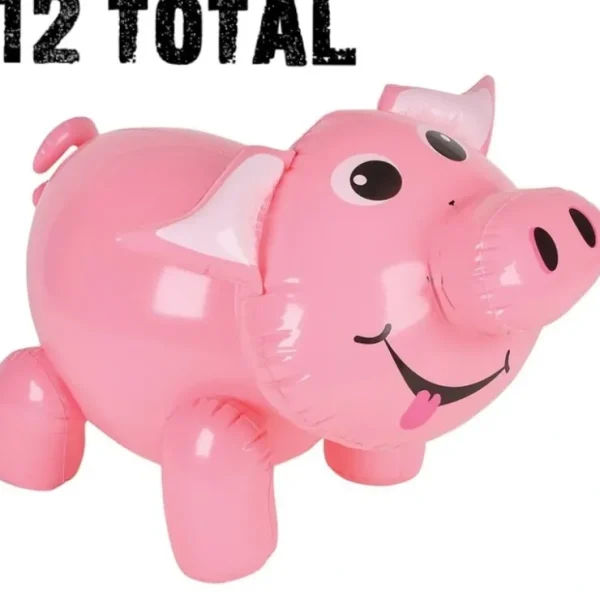 Outlet 12 Inflatable Pig Blow Up ~ Piggie Piggy Pool Party Decor Party Float Inflate - Miniature Marvels: Airplane Models & Painted Dice Egpull