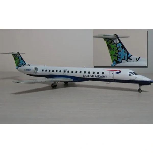 Inflight IF145005 1:200 British Airways ERJ-145EU "Botswana Tail" - Miniature Marvels: Airplane Models & Painted Dice* Airplane Model