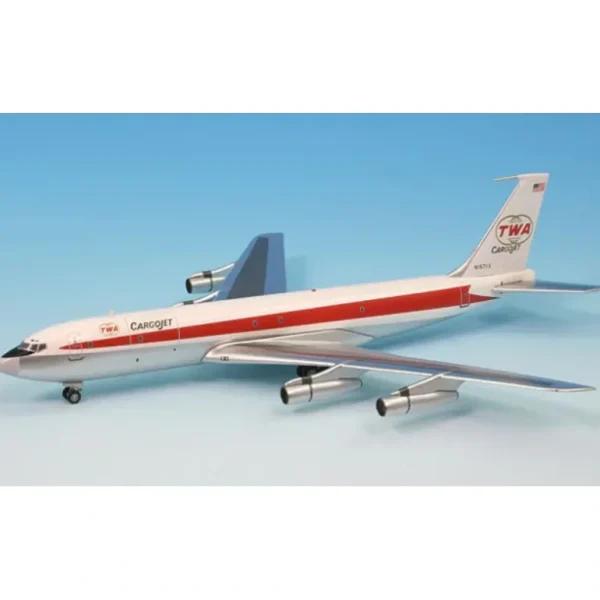 *InFlight IF70028 1:200 TWA Cargo Jet Boeing 707-320 - Miniature Marvels: Airplane Models & Painted Dice* Airplane Model