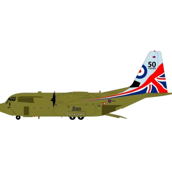 *Inflight IF130CLEVE883 1:200 RAF C-130J "50 Years" - Miniature Marvels: Airplane Models & Painted Dice* Airplane Model
