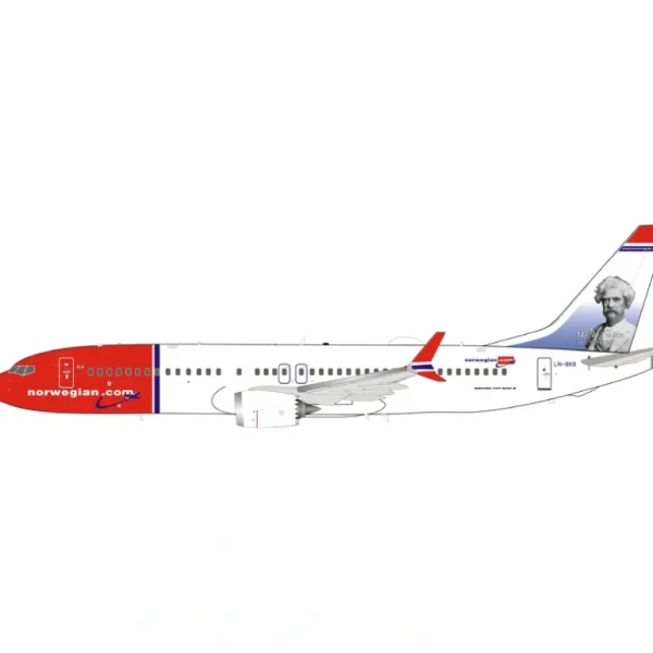 InFlight IF73MDY1220 1:200 Norwegian.com Boeing 737 Max 8 LN-BKB - Miniature Marvels: Airplane Models & Painted Dice* Airplane Model
