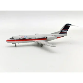 InFlight200 IF28US0319 USAir Fokker F-28-4000 Fellowship N493US - Miniature Marvels: Airplane Models & Painted Dice* Airplane Model