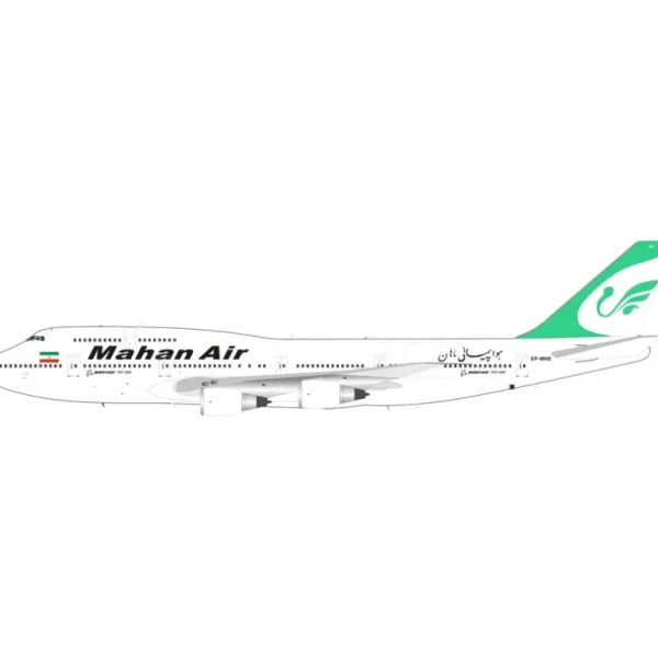 *InFlight IF743W50419 1:200 Mahan Air Boeing 747-300 EP-MNE - Miniature Marvels: Airplane Models & Painted Dice* Airplane Model