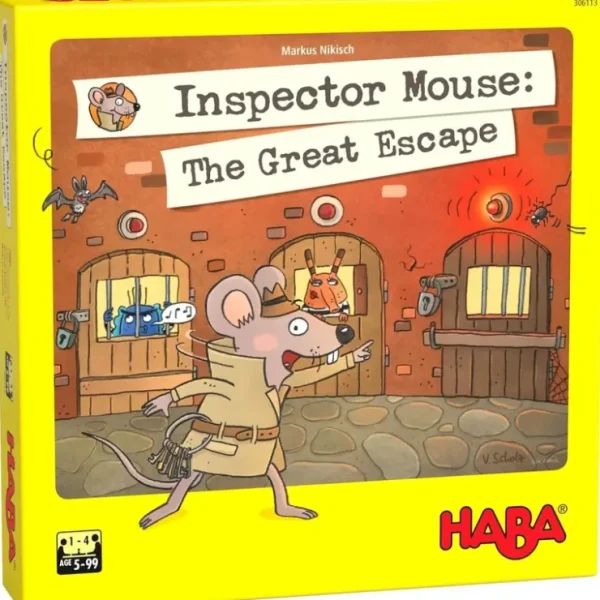New Inspector Mouse: The Great Escape HAB 306113 - Miniature Marvels: Airplane Models & Painted Dice Board Game