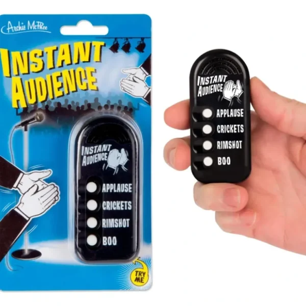 Hot INSTANT AUDIENCE - Pocket Comedy Sound Machine Noise Maker Toy - Archie McPhee - Miniature Marvels: Airplane Models & Painted Dice Egpull