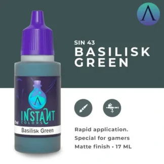 Hot Instant Colors: Basilisk Green S75 SIN-43 - Miniature Marvels: Airplane Models & Painted Dice Paint