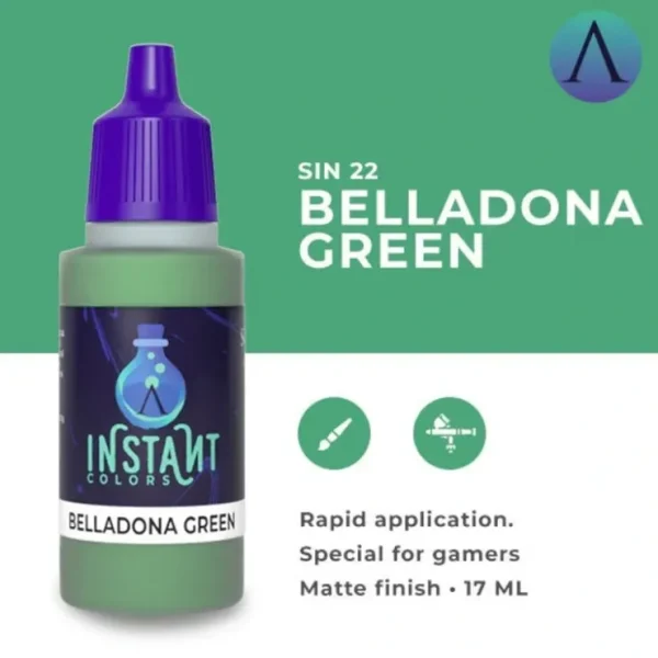 Cheap Instant Colors: Belladonna Green S75 SIN-22 - Miniature Marvels: Airplane Models & Painted Dice Paint