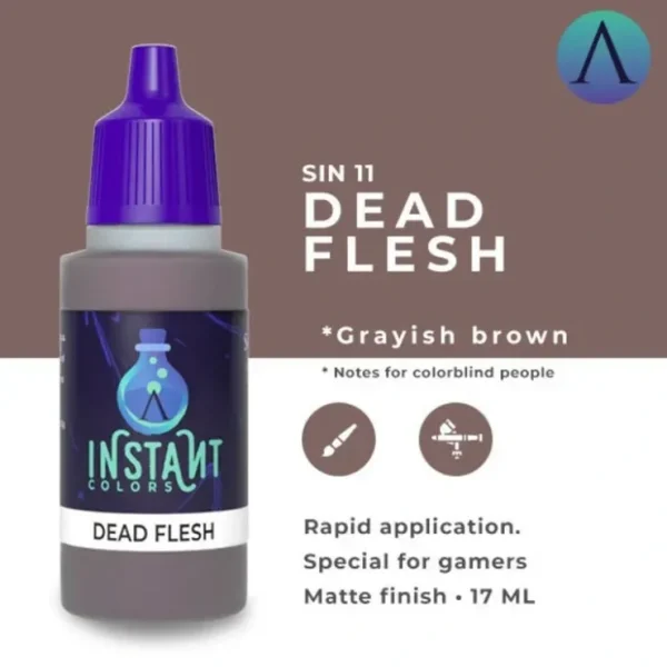 Hot Instant Colors: Dead Flesh S75 SIN-11 - Miniature Marvels: Airplane Models & Painted Dice Paint