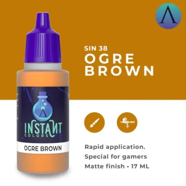 Discount Instant Colors: Ogre Brown S75 SIN-38 - Miniature Marvels: Airplane Models & Painted Dice Paint
