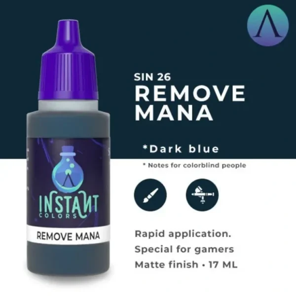 Hot Instant Colors: Remove Mana S75 SIN-26 - Miniature Marvels: Airplane Models & Painted Dice Paint