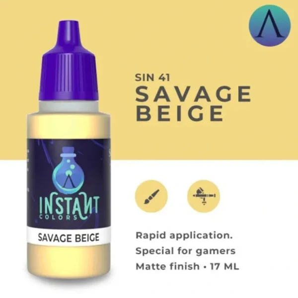 Sale Instant Colors: Savage Beige S75 SIN-41 - Miniature Marvels: Airplane Models & Painted Dice Paint
