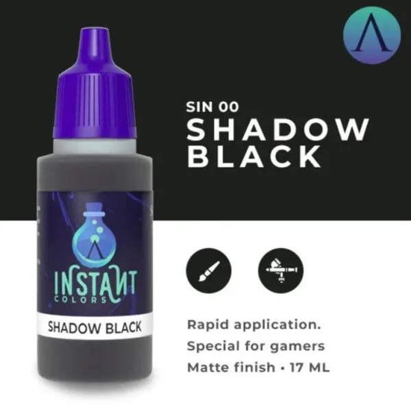 Sale Instant Colors: Shadow Black S75 SIN-00 - Miniature Marvels: Airplane Models & Painted Dice Paint