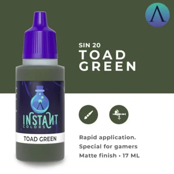 Cheap Instant Colors: Toad Green S75 SIN-20 - Miniature Marvels: Airplane Models & Painted Dice Paint