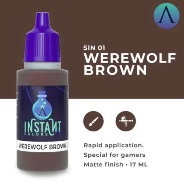 Cheap Instant Colors: Werewolf Brown S75 SIN-01 - Miniature Marvels: Airplane Models & Painted Dice Paint
