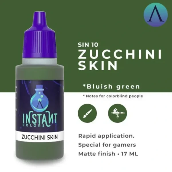 Clearance Instant Colors: Zucchini Skin S75 SIN-10 - Miniature Marvels: Airplane Models & Painted Dice Paint