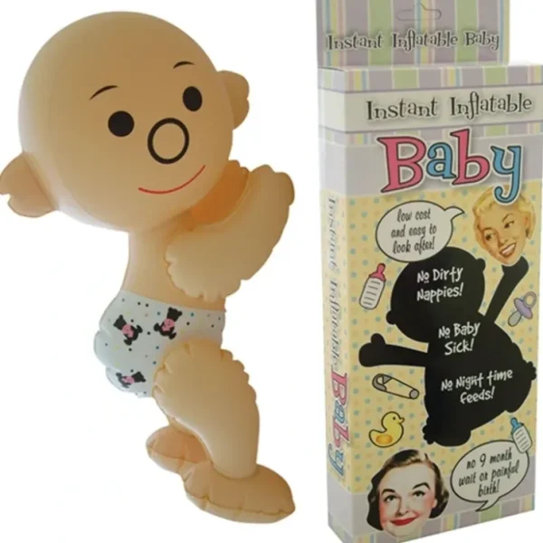 New INSTANT INFLATABLE BABY Blow Up Doll - NO DIRTY DIAPERS! Funny Gag Joke Gift - Miniature Marvels: Airplane Models & Painted Dice Egpull