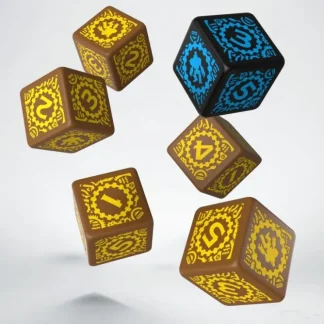 Online Iron Kingdoms D6 Dice (6) QWS SPIK02 - Miniature Marvels: Airplane Models & Painted Dice Dice