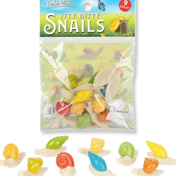 Sale Itty Bitty Snails (Bag of 9) - Mini Garden Figurines Art Crafts - Archie McPhee - Miniature Marvels: Airplane Models & Painted Dice Egpull