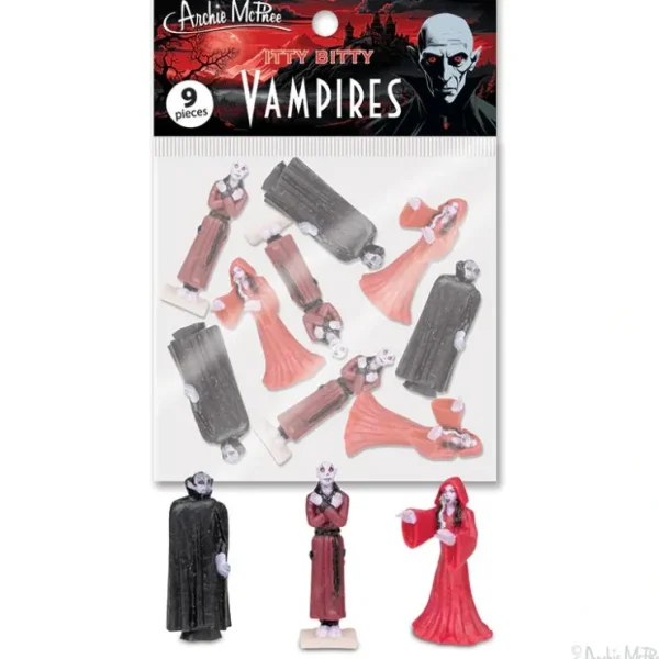 Cheap Itty Bitty Vampires (Bag of 9) - Mini Statue Figurines - Archie McPhee - Miniature Marvels: Airplane Models & Painted Dice Egpull