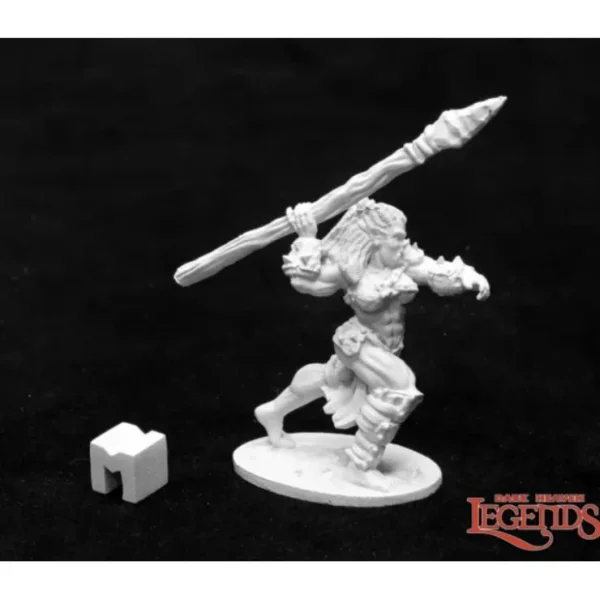 New Jade Fire Spearmaiden: Dark Heaven Legends RPR 03937 - Miniature Marvels: Airplane Models & Painted Dice Miniature